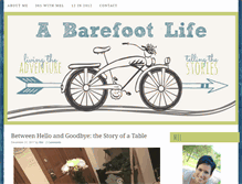 Tablet Screenshot of barefootmel.com